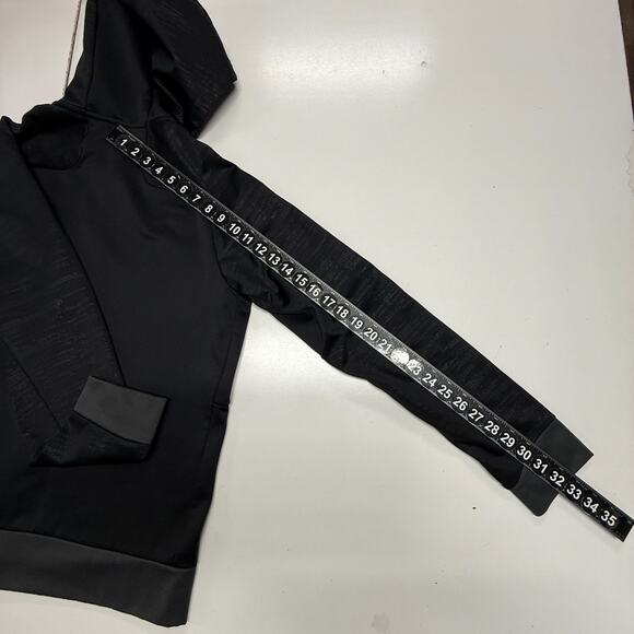 Nike Jacket Womens Medium Black Therma Fit Full Zip Hooded Drawstring Outdoors - Picture 4 of 12